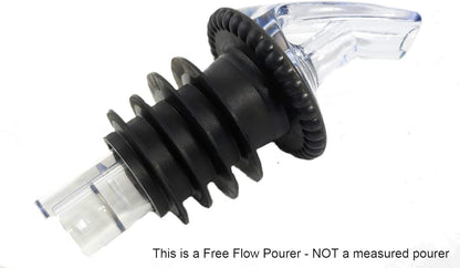 Speed Pourer - Patron Pour Spout - Made 100% In The USA. Free Flow Bar Spouts That Don't Leak - No Cracks, Just A Smooth Cocktail Pour Every Time. (Clear)