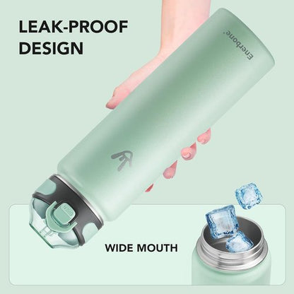 Enerbone 32 oz Insulated Water Bottle - Stainless Steel, Leakproof Design, Keeps Drinks Hot or Cold