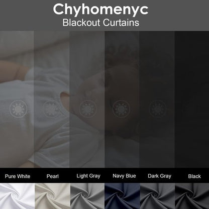 Chyhomenyc Short Black Out Curtains 36 Inch Length, Small Blackout Curtain Tier Thermal Insulated Half Window Curtains for Kitchen Basement Cabinet Camper RV Bunk, 2 PCS, Each 30" Wx36 L, Black