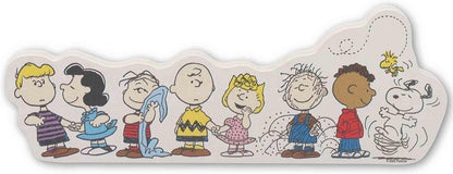 Open Road Brands Peanuts Gang Shelf Sitter Decor - Charming Wood Block Tabletop Decoration with Charlie Brown, Snoopy & Friends