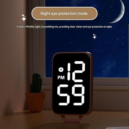 SVORTEKA Digital Keychain Watch with Night Light - Square Portable Timepiece (Variation P)