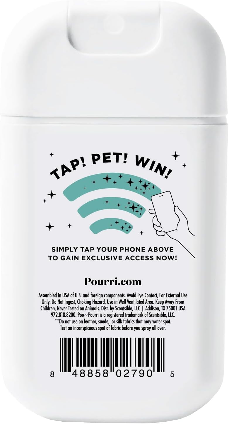 Poo-Pourri Pawsitively Fresh Pocket Deodorizer Spray - Natural Pet Odor Remover for Dogs & Cats - Vet Recommended