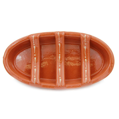 Ceramica Edgar Picas Traditional Portuguese Clay Terracotta Sausage Roaster (N. 2 Medium)