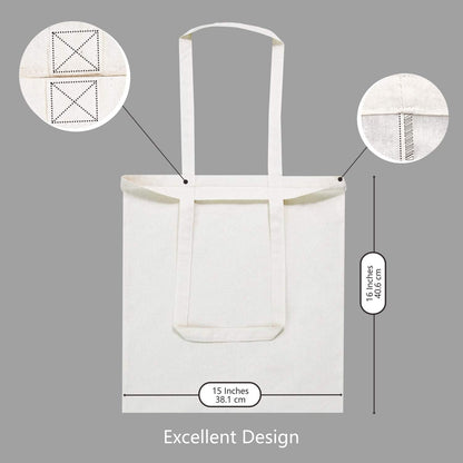 TOPDesign Custom Cotton Tote Bags - 240-Pack Personalized Cloth Bags for DIY & Promotions
