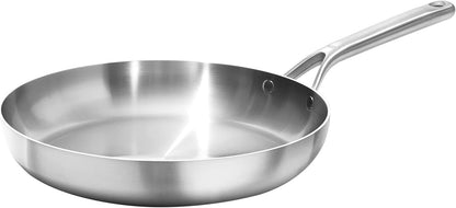 OXO Mira Tri-Ply Stainless Steel Frying Pan - 12" Induction Skillet, Dishwasher Safe & Metal Utensil Friendly