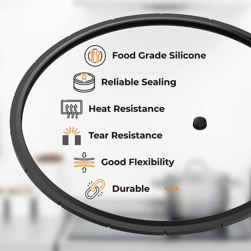 50332 3-Piece Pressure Regulator 5-10-15lb and 09985 Pressure Canner Sealing Rings for Presto Pressure Cooker Canners 16 Quart 18 Quart 23 Quart