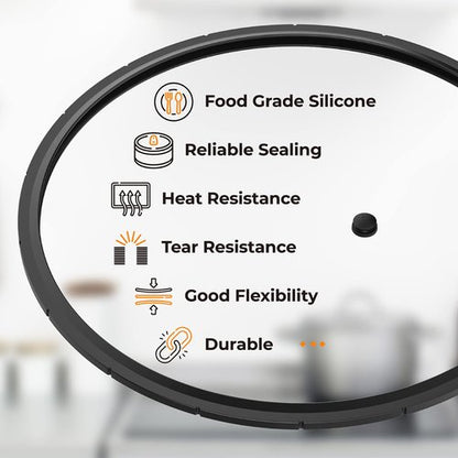 50332 3-Piece Pressure Regulator 5-10-15lb and 09985 Pressure Canner Sealing Rings for Presto Pressure Cooker Canners 16 Quart 18 Quart 23 Quart