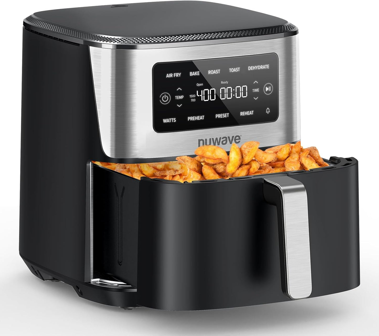 Nuwave Brio Plus 6-in-1 Air Fryer - 7-Qt Capacity with Precise Temp Control & 100 Presets | PFAS-Free Nonstick