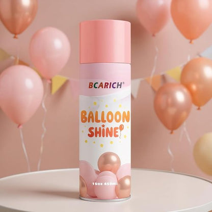 Balloon Shine Spray - 15oz High Shine Formula for Long-Lasting Latex & Foil Balloons | Waterproof & Instant Shine