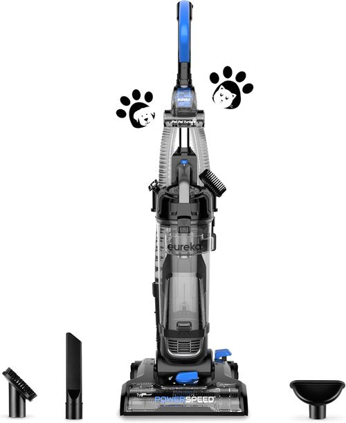 Eureka PowerSpeed Lightweight Upright Vacuum Cleaner - Powerful Bagless Design for Carpets & Hard Floors | NEU181A, Blue