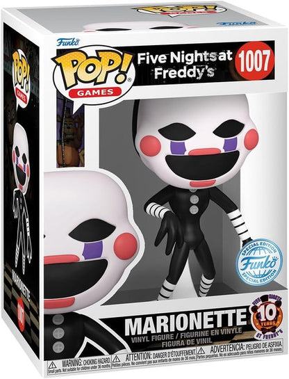 Funko Pop! Five Nights at Freddy's Marionette Vinyl Figure - 10th Anniversary Edition, 4.55 Inches