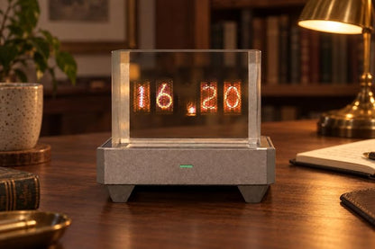 Holographic Desk Display with Real-Time Crypto, Stocks, Weather & Clock – Pixel Art Gamer Desk Gadget