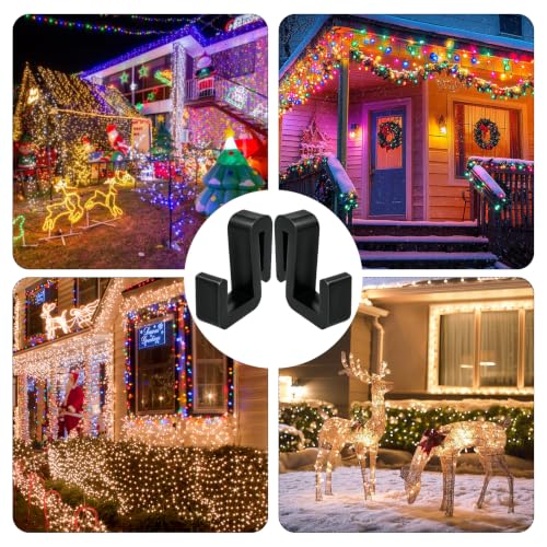 Outdoor String Light Clips Hooks U-Shaped Patio Hangers for Beams - 30 Pack
