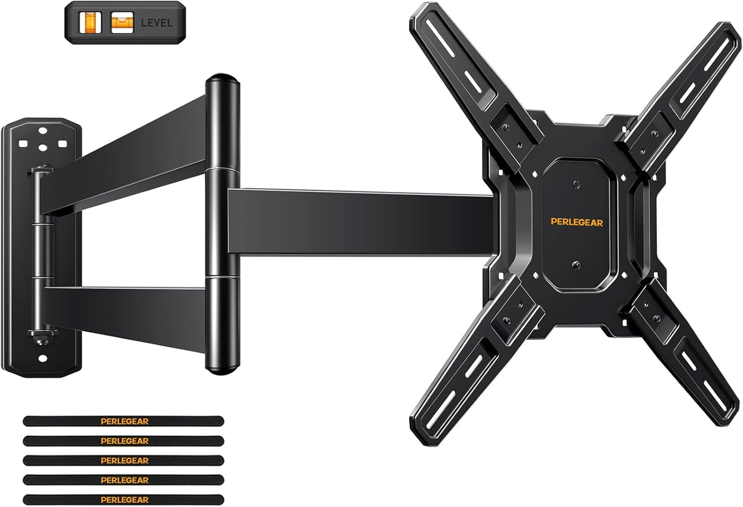 Perlegear Long Arm TV Wall Mount - Full Motion for 26-70 Inch TVs Up to 100 lbs | 31.65” Extension, Swivel & Tilt