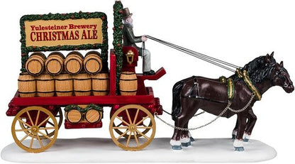 Lemax Christmas Village | Christmas Ale Delivery Figurine - Perfect Holiday Decor - 43710