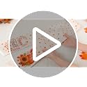Fall Wreath Sash for Front Door - Orange and White Plaid Satin Decor - Variation of THIS listing