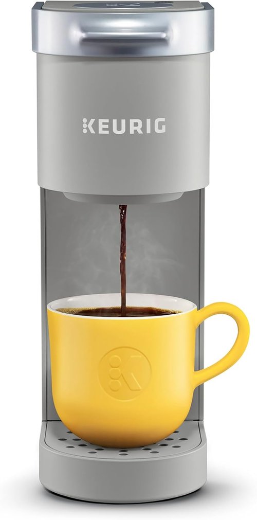 Keurig K-Mini Coffee Maker - Compact Single Serve K-Cup Brewer with Cord Storage | Studio Gray, 6-12oz Brew Size