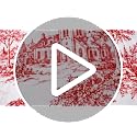 50x60 Flannel Christmas Throw Blanket with Vintage Toile Design