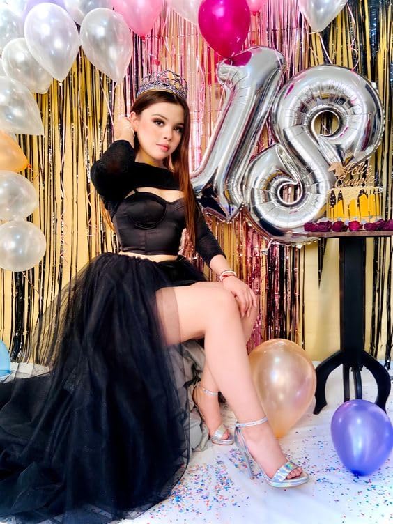 Silver Number 18 Balloon - 40 Inch 18th Birthday Decoration for Kids | Perfect for 18 Year Old Celebrations