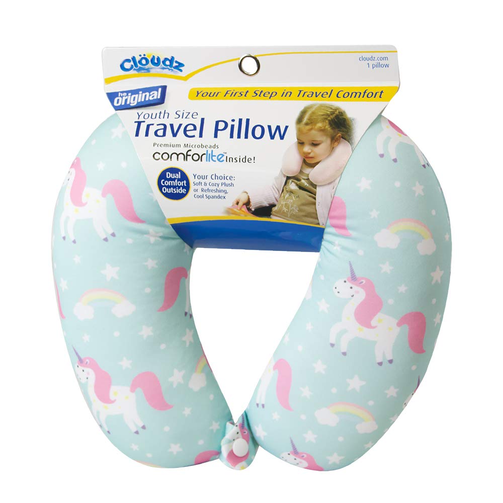 Cloudz Kids Microbead Travel Neck Pillow - Unicorn