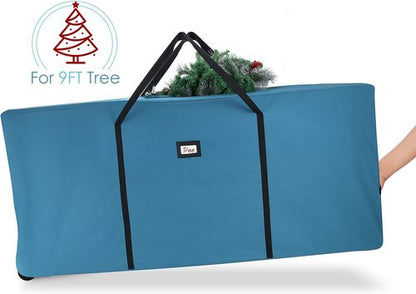 Hearth & Harbor 9 ft Rolling Christmas Tree Storage Bag - Durable Design with Reinforced Handles & Wheels