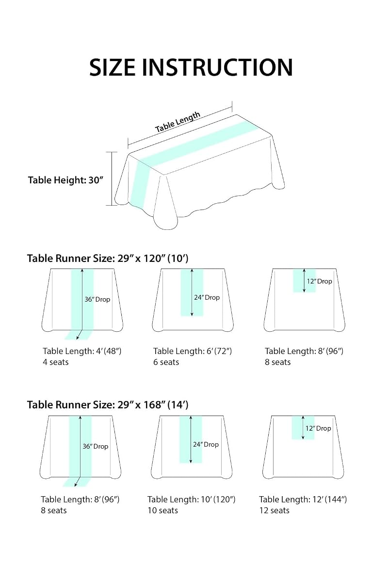 Ling's Moment Sheer Chiffon Table Cloth & Runner Set 9ft x 10ft Dusty Rose