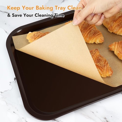 BYKITCHEN Non-Stick Parchment Paper Sheets - 9 x 13 Inch Precut Liners for Baking & Cooking (120 Pcs)