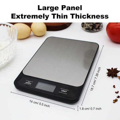 Skiennix Digital Kitchen Scale - 10kg/22lb Capacity for Accurate Grams & Ounces Measurements