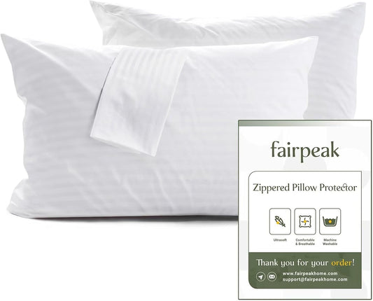 Skiennix Pillow Protectors - Luxury Hotel Quality, Oeko-TEX Certified, Soft & Breathable | 20 x 26" - 4 Pack