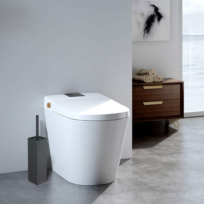 Regine Switzerland Stainless Steel Toilet Bowl Brush - Sleek Holder for Bathroom Organization