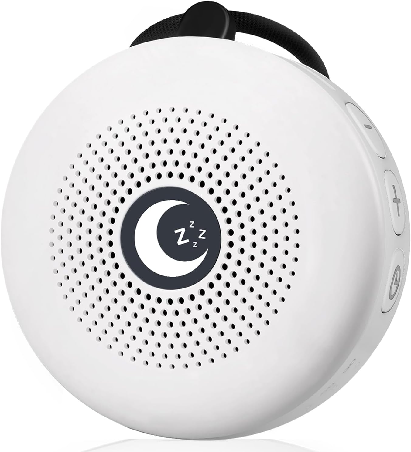 Sleepbox Sound Machine - Portable Noise Maker with 30 Soothing Sounds & Rechargeable Battery | Ideal for Sleep, Travel, Relaxation (White)
