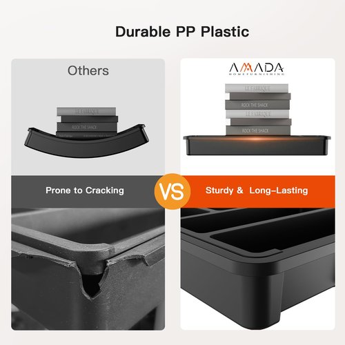 AMADA HOMEFURNISHING Expandable Silverware Drawer Organizer, Adjustable Utensil Tray For Kitchen Storage, BPA-Free Cutlery Holder for Spoons, Forks and Knives, Easy to Clean and Wash