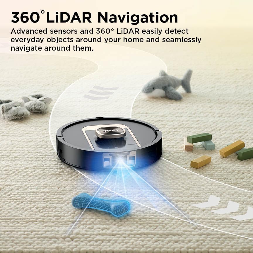 Shark Robot Vacuum & Mop Combo - Self-Emptying & Self-Refilling with Heated Mop | 60-Day Capacity, Black RV2920XE