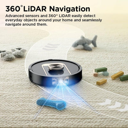 Shark Robot Vacuum & Mop Combo - Self-Emptying & Self-Refilling with Heated Mop | 60-Day Capacity, Black RV2920XE
