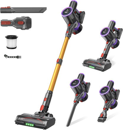 Skiennix Cordless Stick Vacuum Cleaner - Powerful 550W Suction | 45 Minutes Runtime, Lightweight & Wireless for Home & Pet Hair