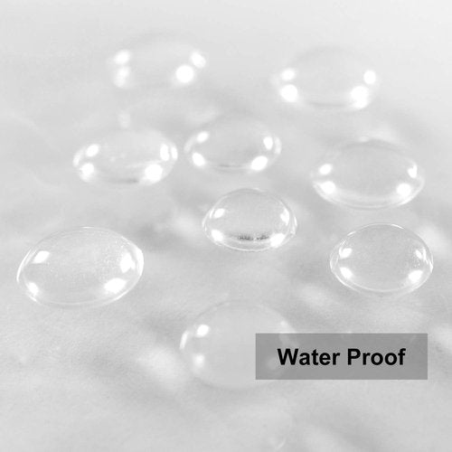 Barossa Design Plastic Shower Curtain Liner 69" x 70" with 6 Magnets - Waterproof PEVA Shower Liner for Standard Size Bathroom, PVC Free, Metal Grommets - Clear, 69X70