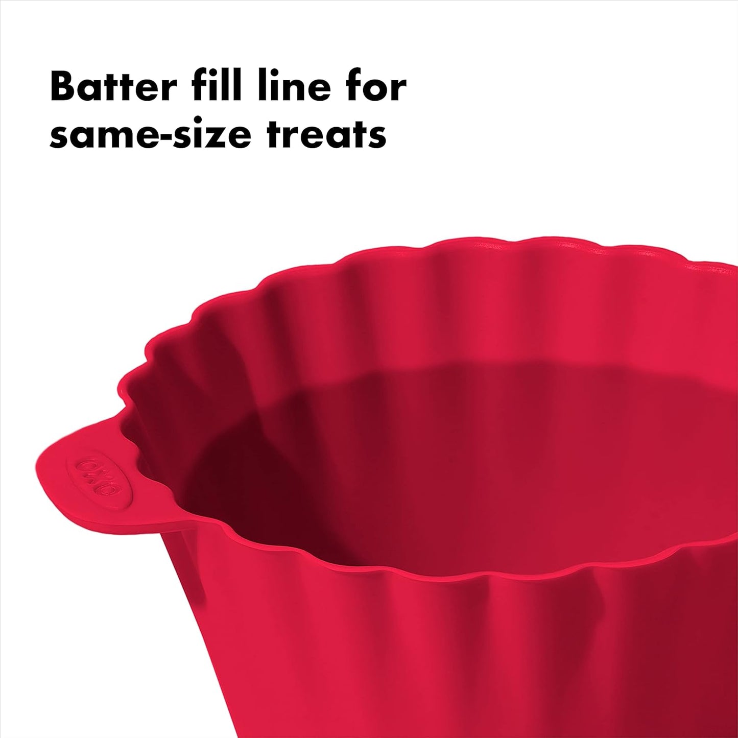 OXO Good Grips Silicone Baking Cups - Reusable, Non-Stick, BPA-Free | 12 Pack for Muffins & Cupcakes