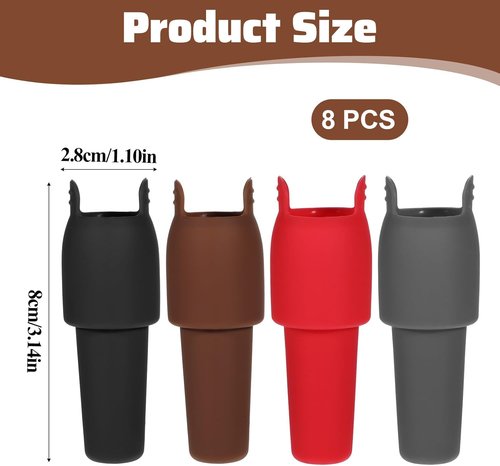 8Pcs Silicone Wine Stopper for Wine Bottles, Reusable Sparkling Wine Bottle Stoppers Keep-Wine-Fresh Sparkling Wine Bottle Stopper for Wine Beer Champagne Home Party