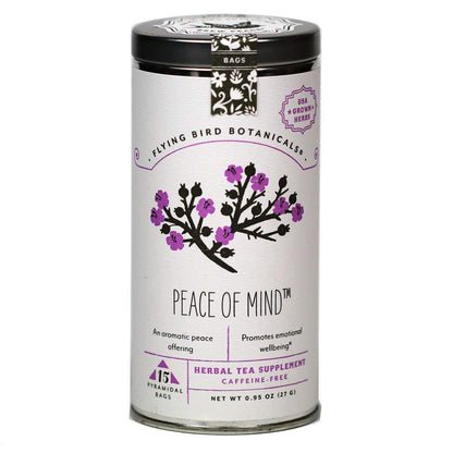 FLYING BIRD BOTANICALS Peace Of Mind Tea, 15 CT