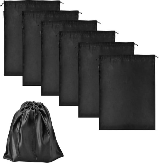 Skiennix Toy Storage Bags - 6 Pack Adult Silk Drawstring Organizers for Travel & Camping
