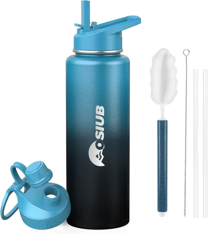 Simple Modern 40 oz Insulated Water Bottle - Triple Wall Vacuum, Leak Proof & BPA-Free, Indigo-Black