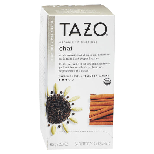 Tazo® Organic Chai Tea Bags, Box Of 24