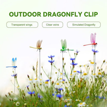 Dragonfly Hat Clip - Stylish Bug Repellent Accessory for Garden Decor
