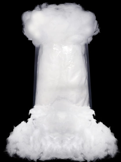 Riakrum Fake Snow Decor - Fluffy Artificial Snow Cotton for Winter Mantle | 60g Indoor Decoration