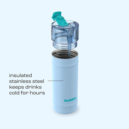 Bubba 18 oz Dualsip Insulated Stainless Steel Water Bottle - Reusable, Leakproof, Lightweight, Daydreamin'