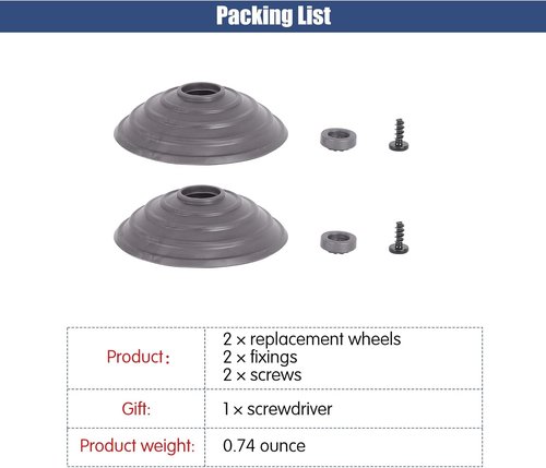 Dyson Replacement Ball Wheel & Soleplate Wheel - Compatible with V6, V7, V8, V10, V12 Models