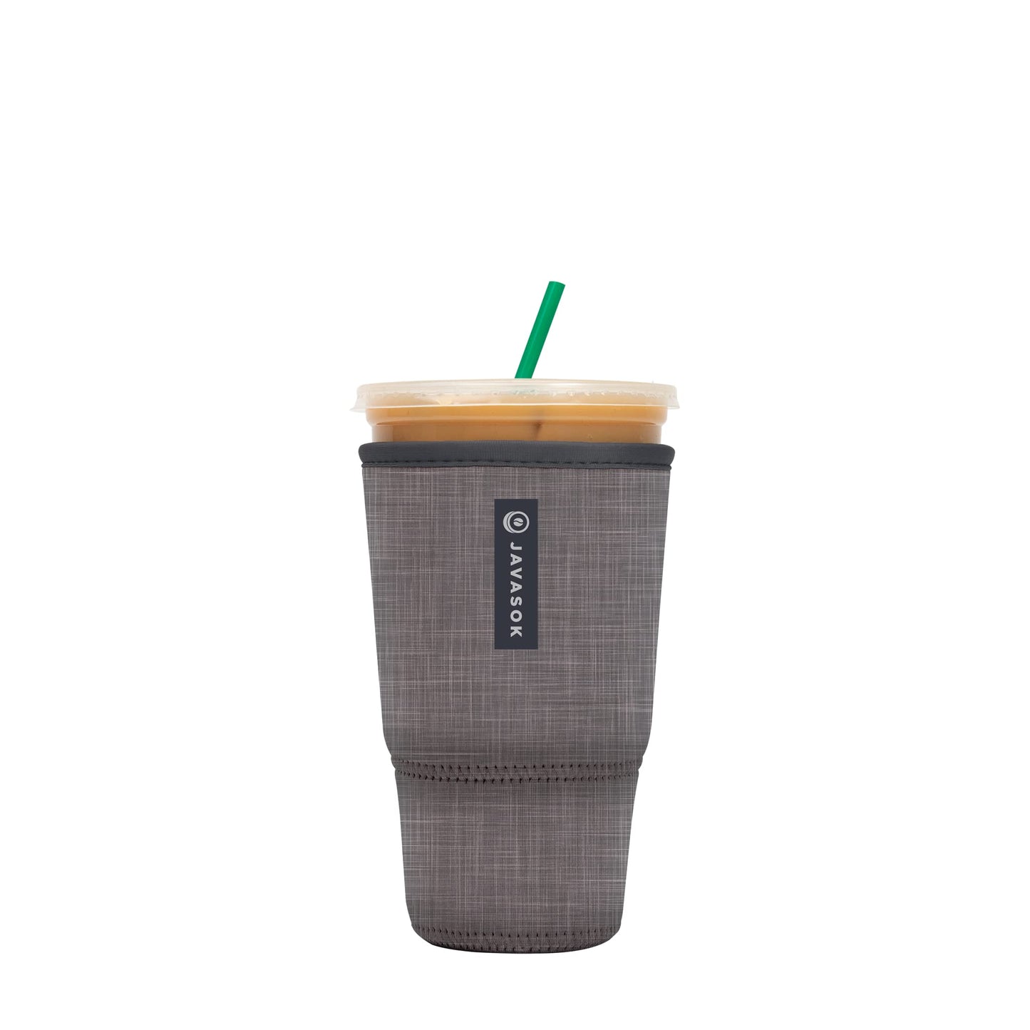 Sok It Java Sok Iced Coffee & Cold Soda Insulated Neoprene Cup Sleeve (Anthracite, XLarge: 38-42oz)