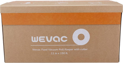 Wevac Food Vacuum Seal Roll - 11” x 150’ with Cutter | BPA-Free, Ideal for Meal Prep & Storage