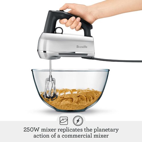 Breville Handy Mixer - Powerful Baking Tool in Sleek Silver Finish | Perfect for Home Chefs