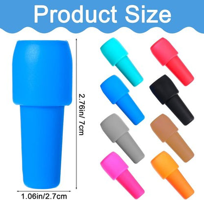 8Pcs Silicone Wine Stopper Reusable Bottle Stoppers Sealed Soft Wine Stoppers Unbreakable Bottle Cover Caps Beer Champagne Stopper Glass Sealer Covers for Keeping Soda Drink Whiskey Fresh
